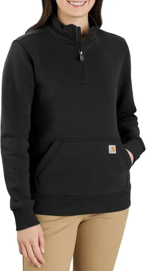 Carhartt Women's Relaxed Fit Midweight Quarter-Zip Mock-Neck Sweatshirt