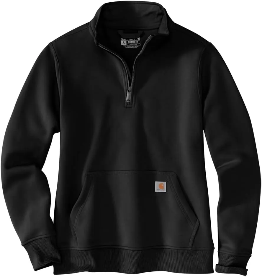 Carhartt Women's Relaxed Fit Midweight Quarter-Zip Mock-Neck Sweatshirt