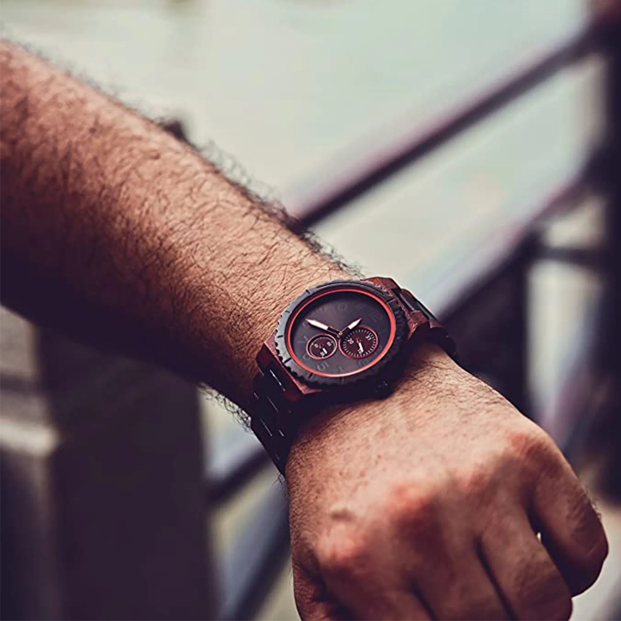 Caribbean - Red Sandalwood & Ebony Chronograph