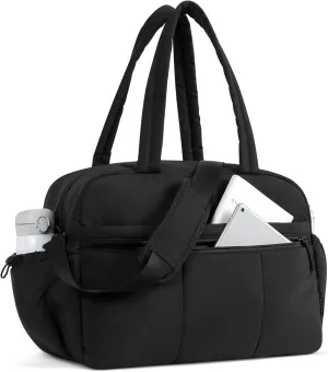 CLUCI Duffle Bag for Travel, Gym Bag for Women, Puffer Tote Small Carry On Bag, 30L Duffle Weekender Bags with Wet Pocket