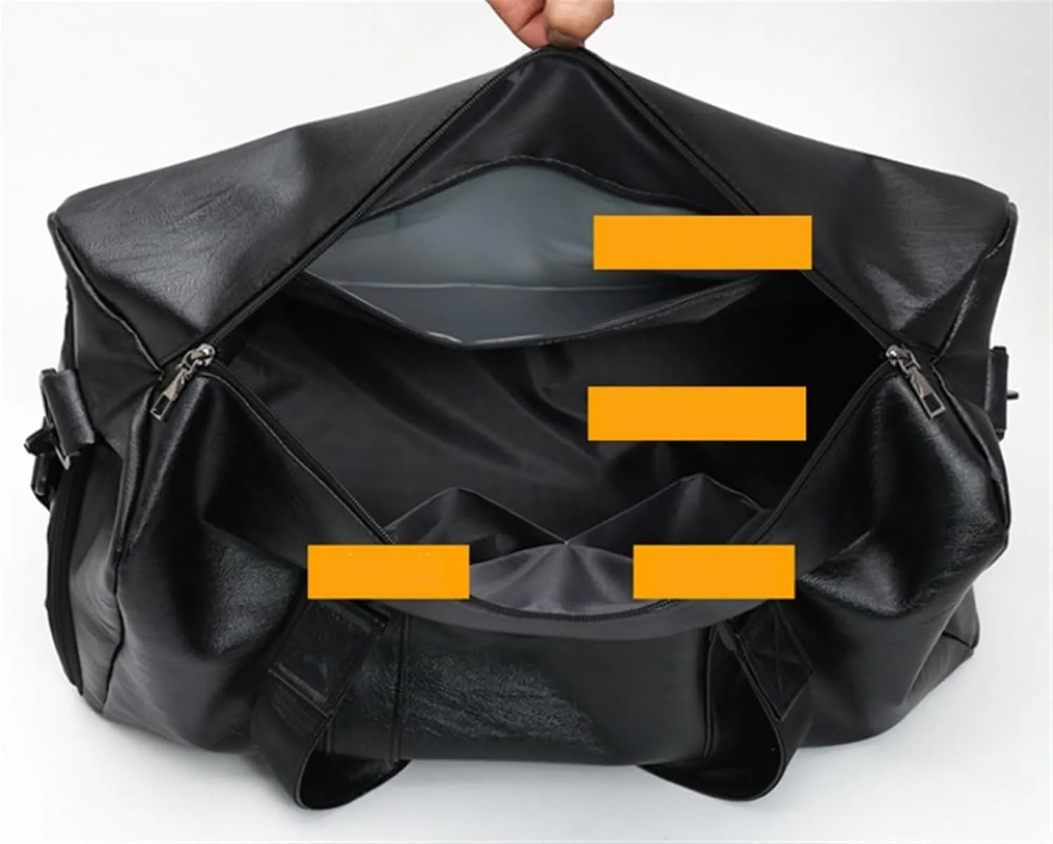 Convertible Suit Travel Bag 19inch PU Leather Bag Water Proof Duffel Bags Duffle Rucksack Bag For Men Women hanging garment duffel bag (Color : C, Size : 50 * 23 * 30cm)