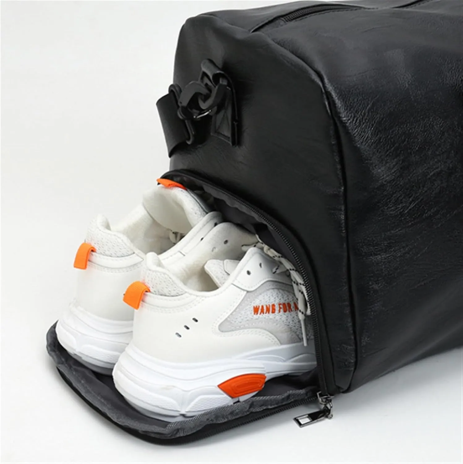 Convertible Suit Travel Bag 19inch PU Leather Bag Water Proof Duffel Bags Duffle Rucksack Bag For Men Women hanging garment duffel bag (Color : C, Size : 50 * 23 * 30cm)