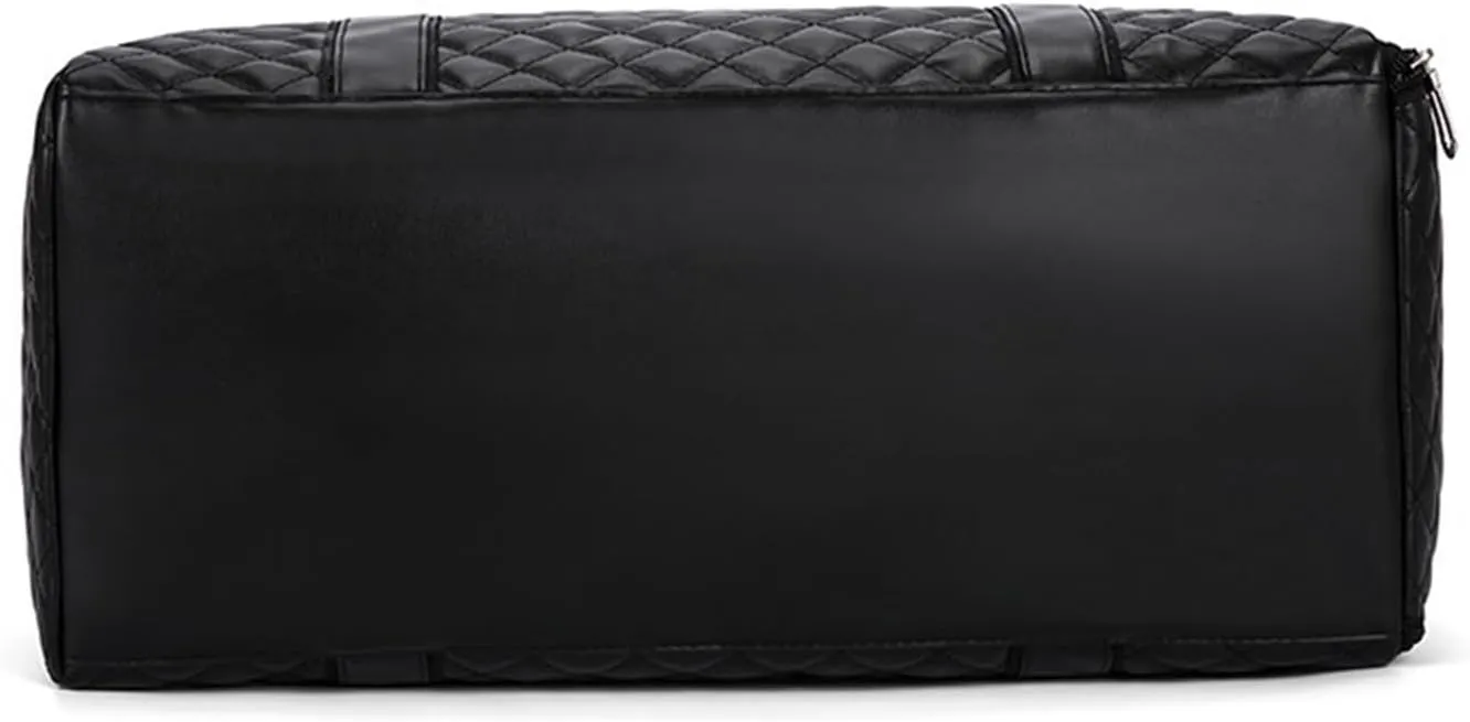 Convertible Suit Travel Bag 20in Duffle Bag For Women,PU Leather Large Weekender Overnight Sleepover With Shoe Pouch hanging garment duffel bag (Color : A, Size : 530 * 260 * 270mm)
