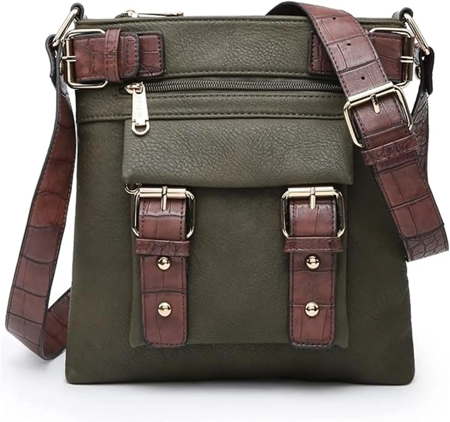 Crossbody Bags for Women Multi Pocket Shoulder Bag Soft Vegan Leather Handbag Medium Travel Purses Cross Body Bags