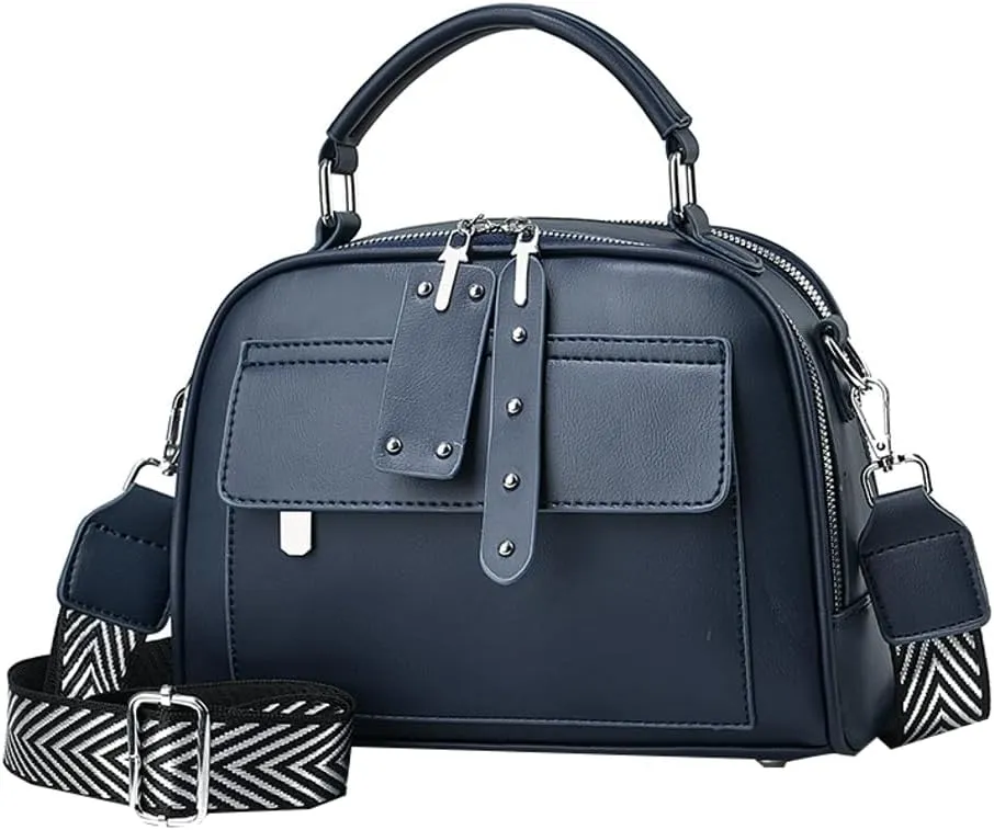 Crossbody Bags for Women Soft Vegan Leather Shoulder Handbag Slouchy Tote Purses Multi-pockets
