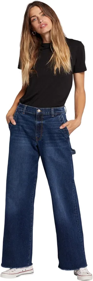 Current/Elliott Womens The Painter Wide Leg Jean  Relaxed Fit Pant for Women
