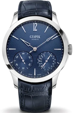 CZP Watch Quai des Bergues Guilloche Ricochet Steel Aqua Blue Limited Edition