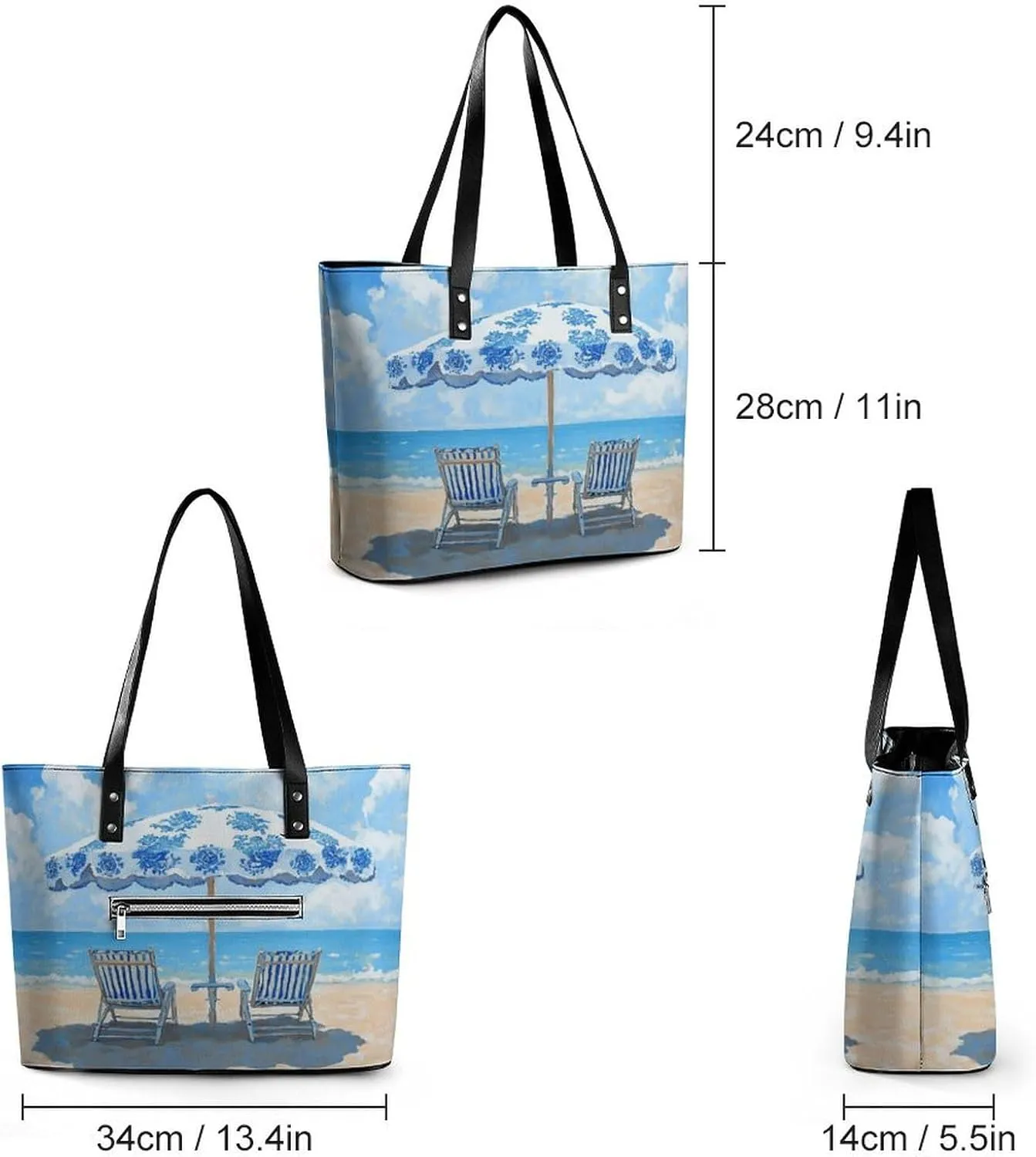 Disco Ball Women Soft Leather Handbags Tote Purses Shoulder Bucket Bags