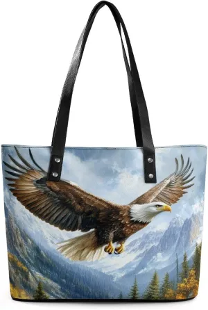 Eagle Women Soft Leather Handbags Tote Purses Shoulder Bucket Bags