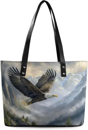 Eagle Women Soft Leather Handbags Tote Purses Shoulder Bucket Bags