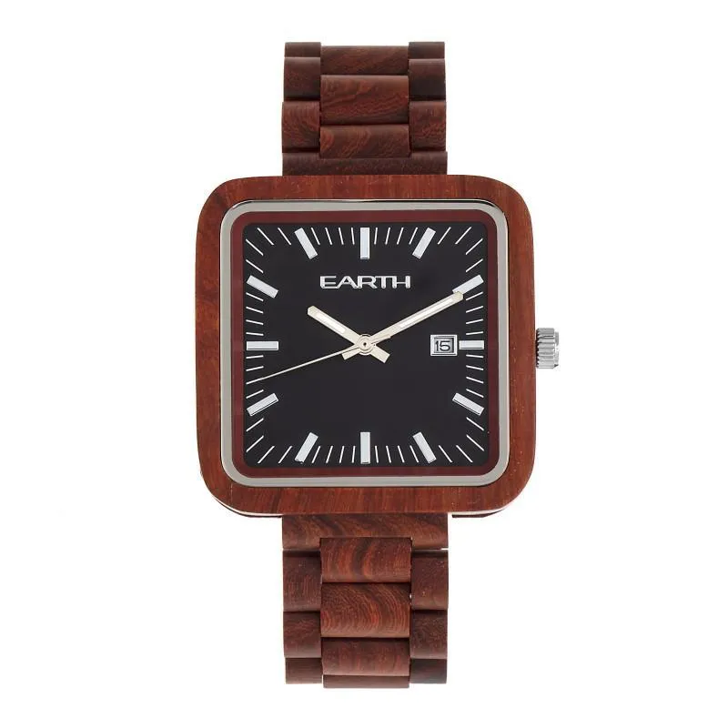 Earth Wood Berkshire Bracelet Watch w/Date