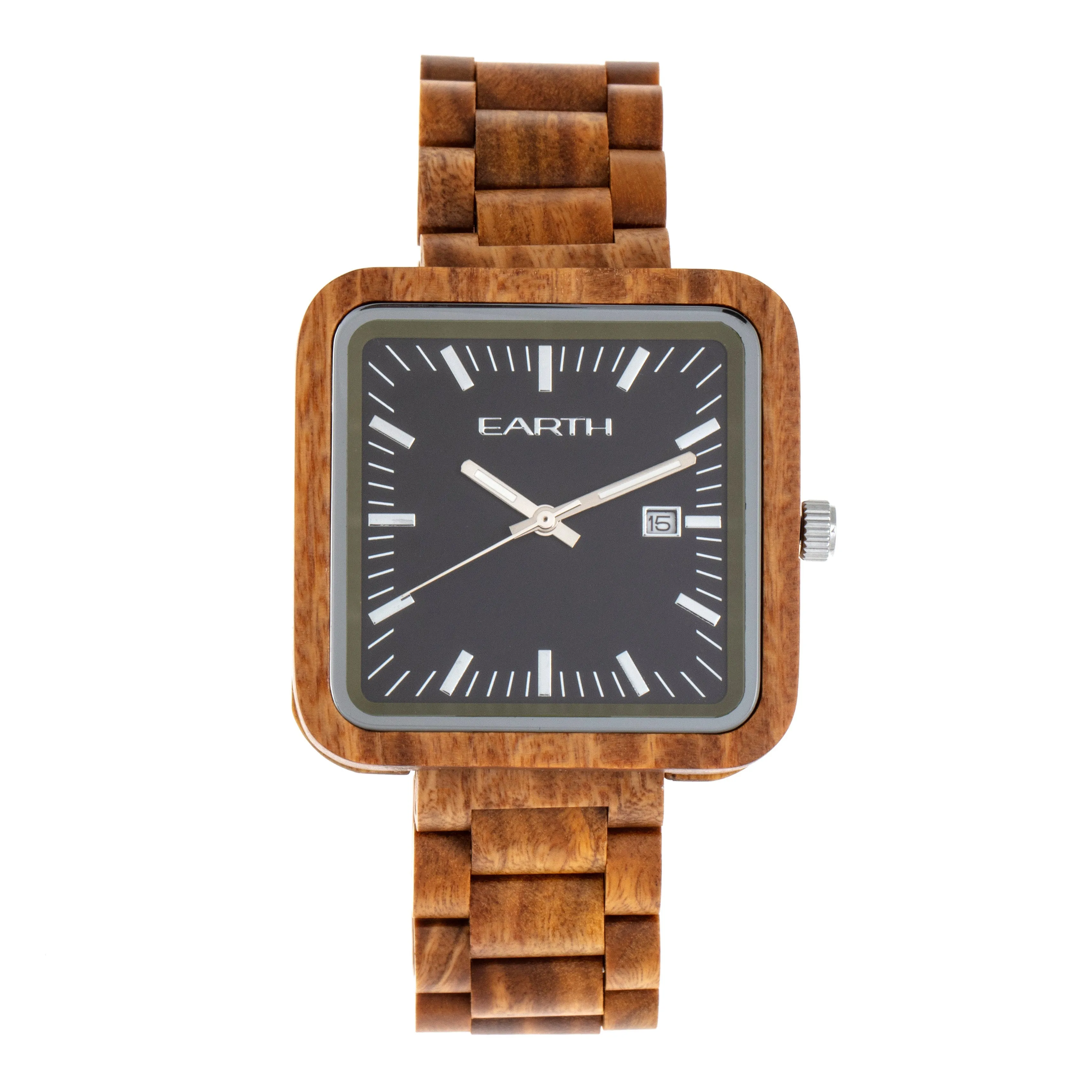 Earth Wood Berkshire Bracelet Watch w/Date
