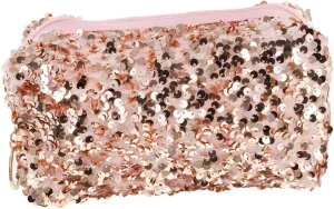 Elegant Sequin Makeup Bag Toiletries Bag Women Zipper Large Capacity Organized Life