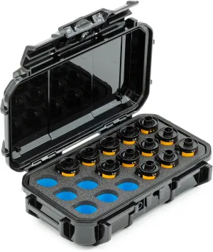Evergreen 35mm Film Storage Case | Holds 18 Rolls | Preserve and Protect Your Film | Waterproof, Crushproof, & Freezer-Safe (Film Not Included) (Black)