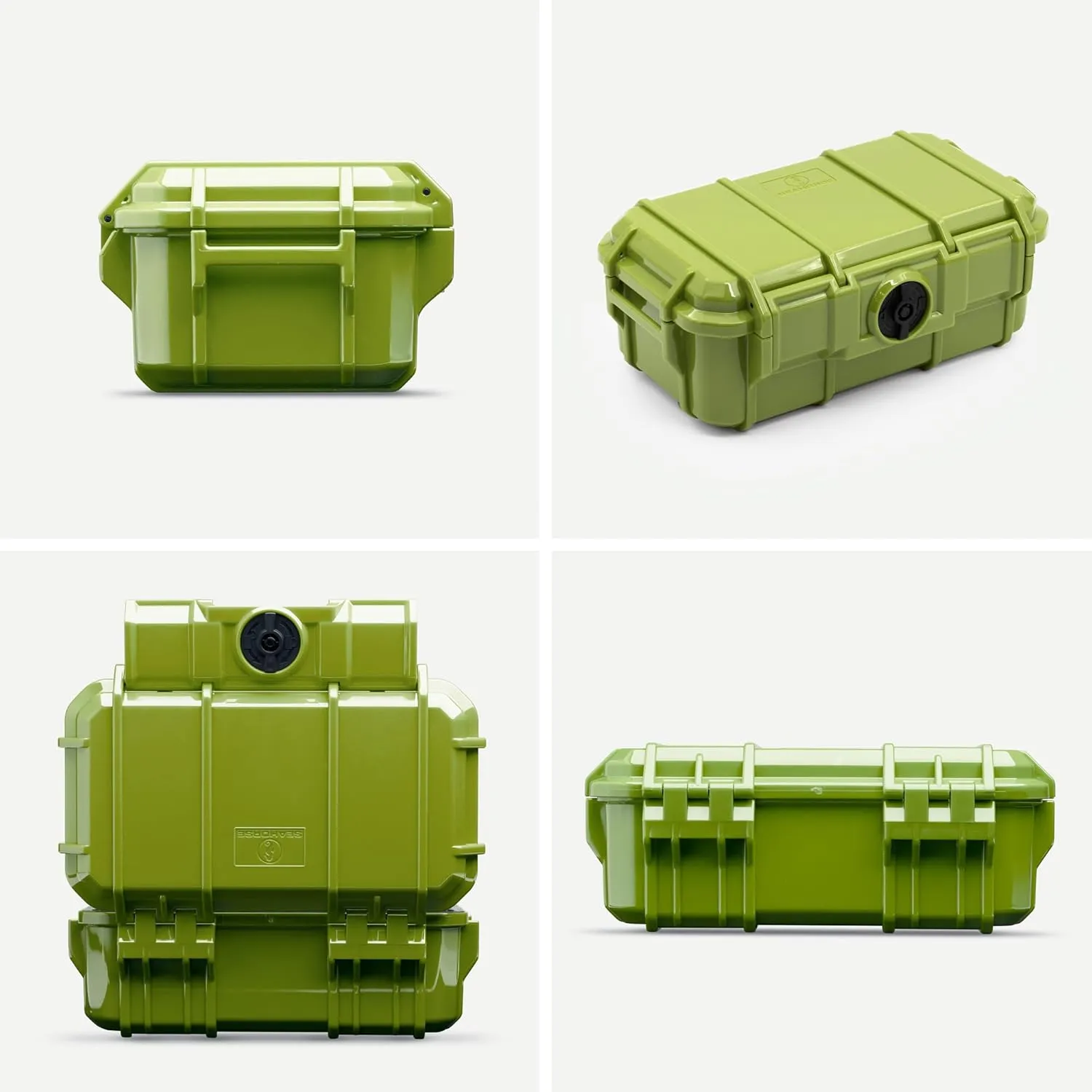 Evergreen 57 Waterproof Dry Box Protective Case with Pick & Pluck Foam - Travel Safe/Mil Spec/USA Made - for Cameras, Phones, Hiking, Boating, Water Sports, Action Cams (Green)