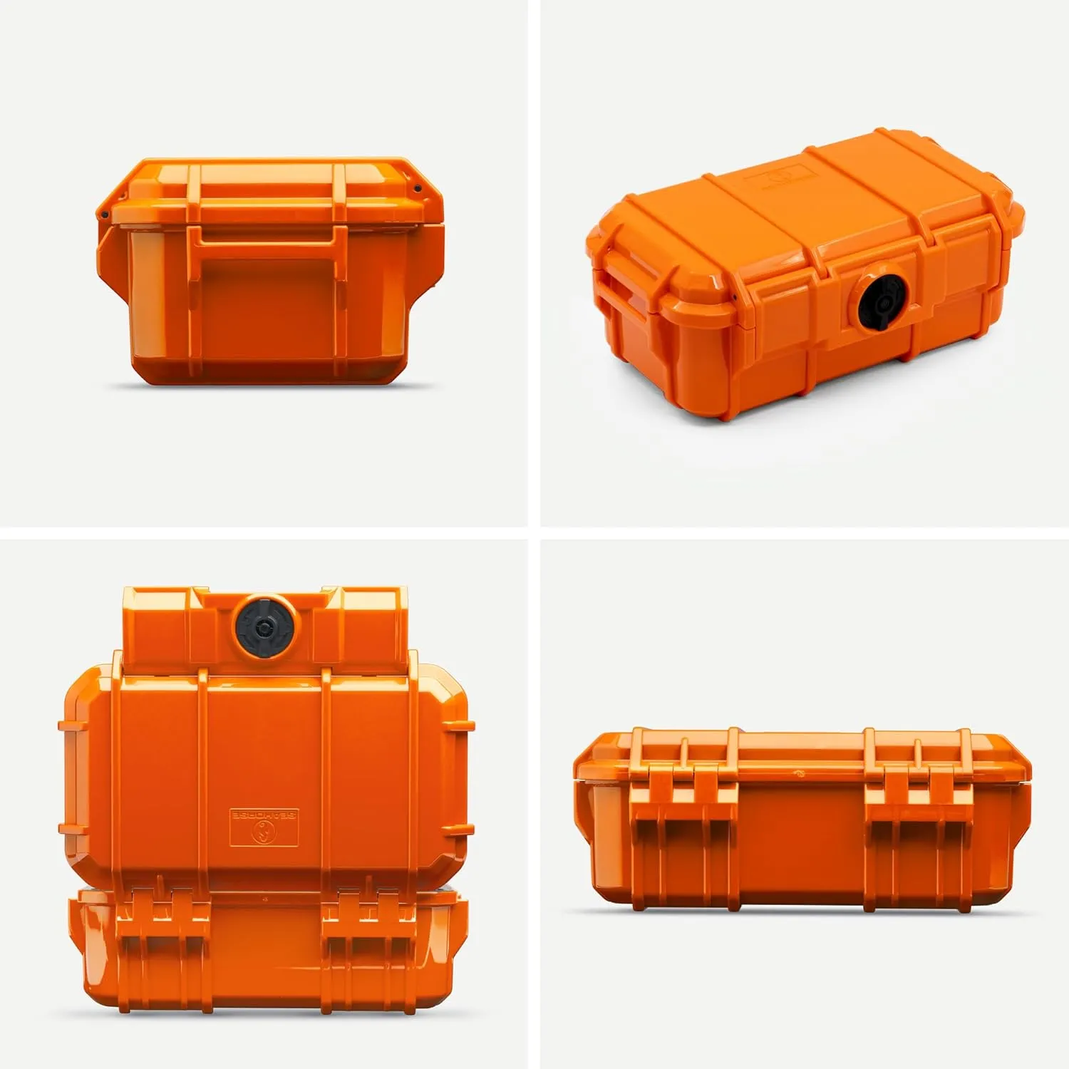 Evergreen 57 Waterproof Dry Box Protective Case with Pick & Pluck Foam - Travel Safe/Mil Spec/USA Made - for Cameras, Phones, Hiking, Boating, Water Sports, Action Cams (Orange)