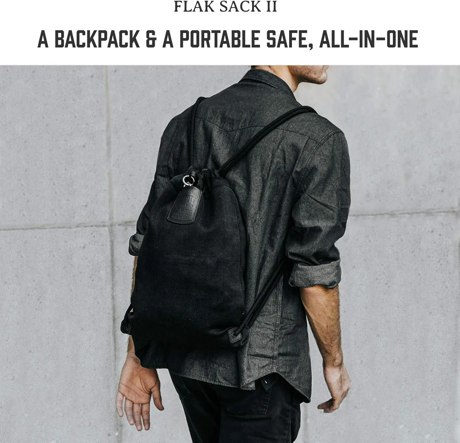 Flak Sack  - Anti Theft Backpack | Cut-Resistant Bag with Double Steel Locking Strap and Lock | Mens and Womens Travel Backpack | Safe Travel Bag | Anti-theft Purse | RFID Blocking