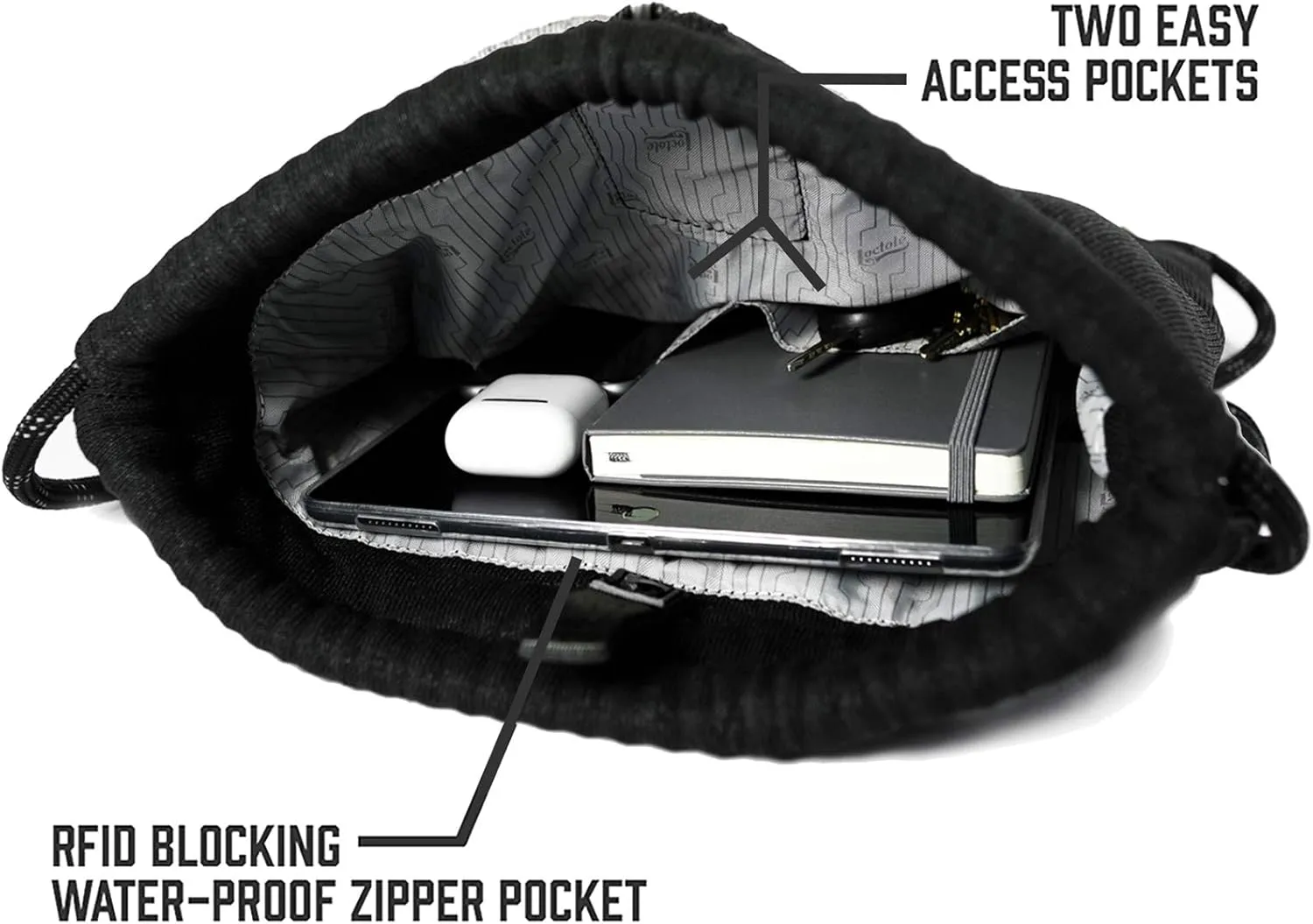 Flak Sack  - Anti Theft Backpack | Cut-Resistant Bag with Double Steel Locking Strap and Lock | Mens and Womens Travel Backpack | Safe Travel Bag | Anti-theft Purse | RFID Blocking