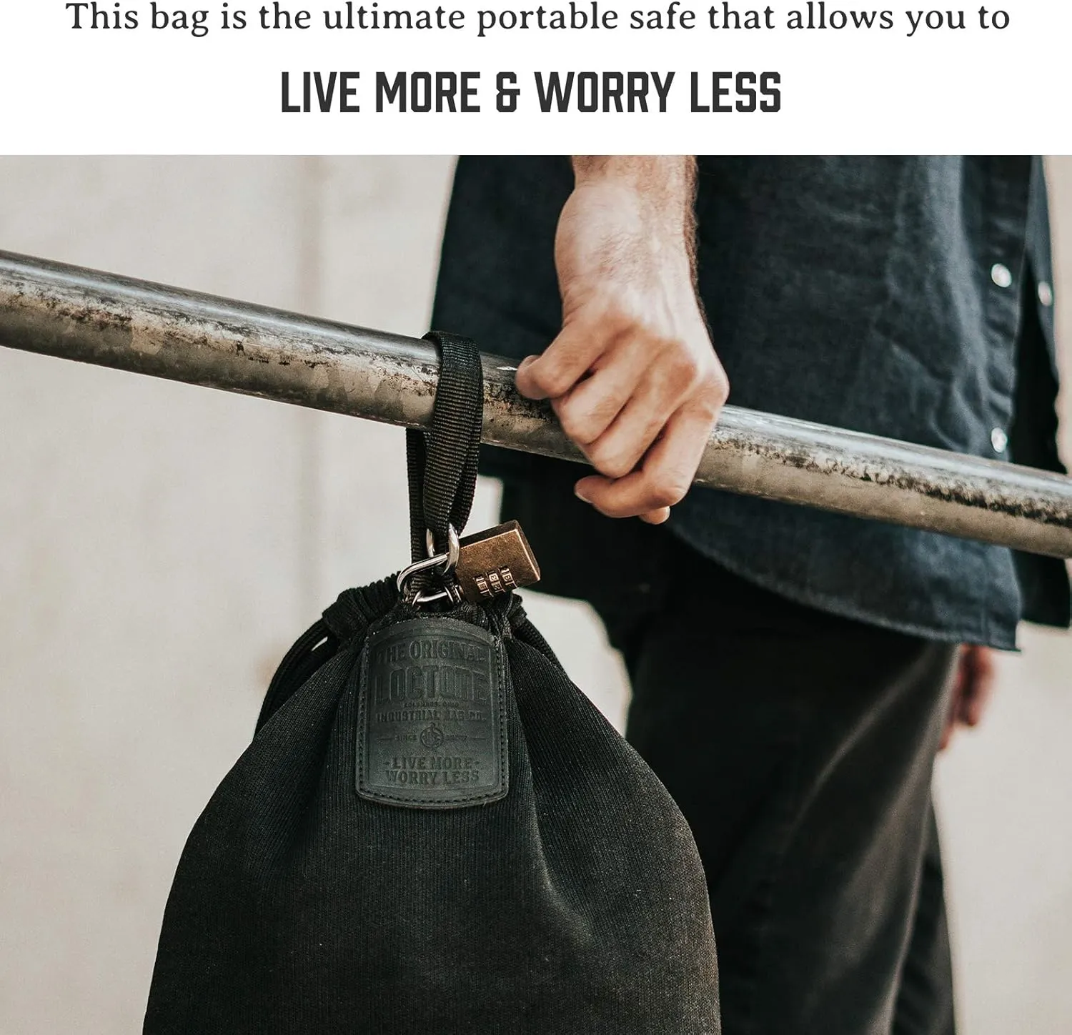 Flak Sack  - Anti Theft Backpack | Cut-Resistant Bag with Double Steel Locking Strap and Lock | Mens and Womens Travel Backpack | Safe Travel Bag | Anti-theft Purse | RFID Blocking
