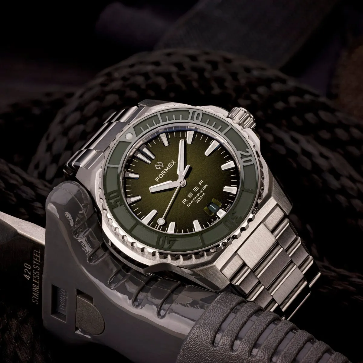Formex REEF Automatic Chronometer - Green Dial / Green Bezel