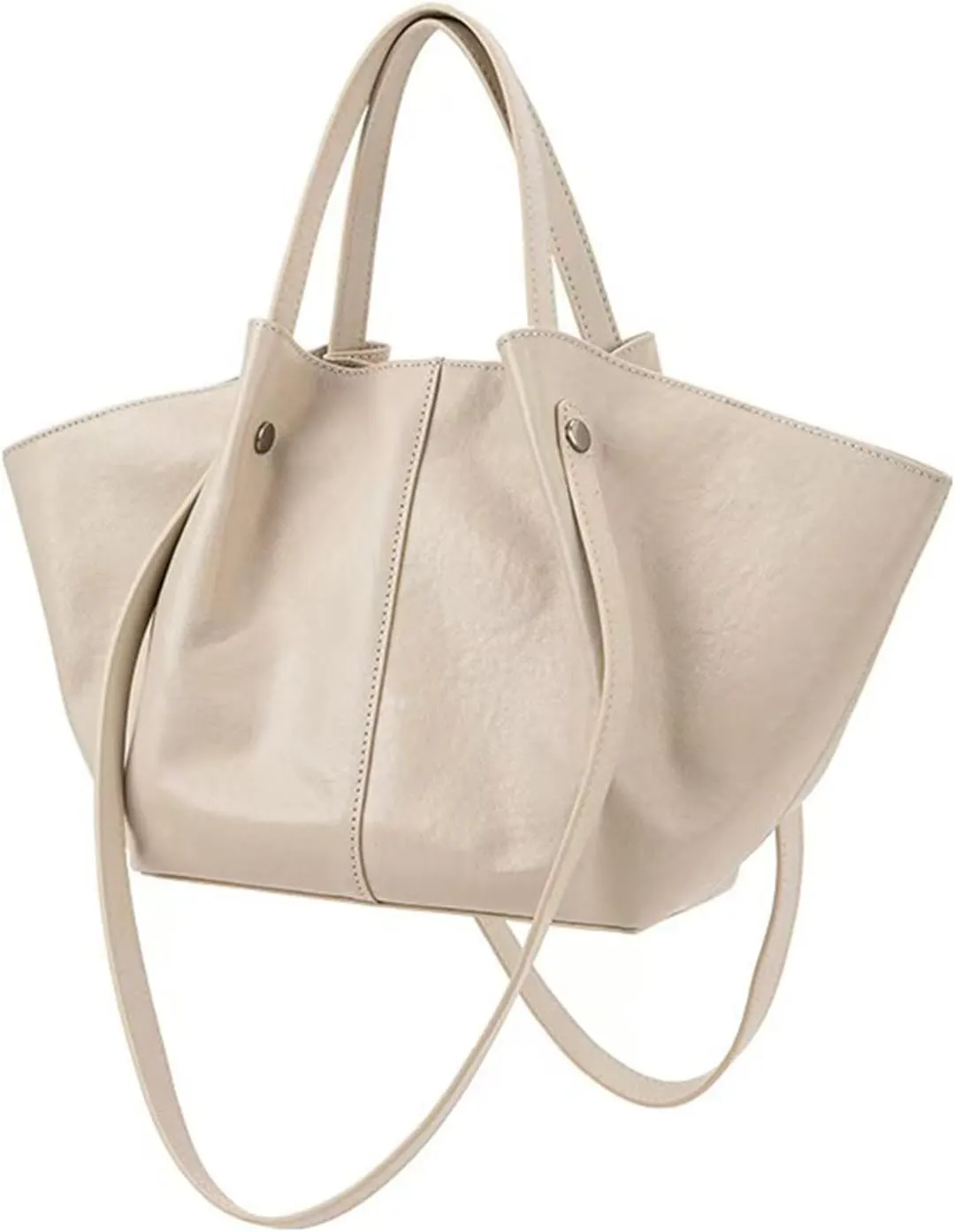 Genuine Leather Tote Bag for women,Casual Shoulder Hobo Purses,Large-capacity top handle Handbag.