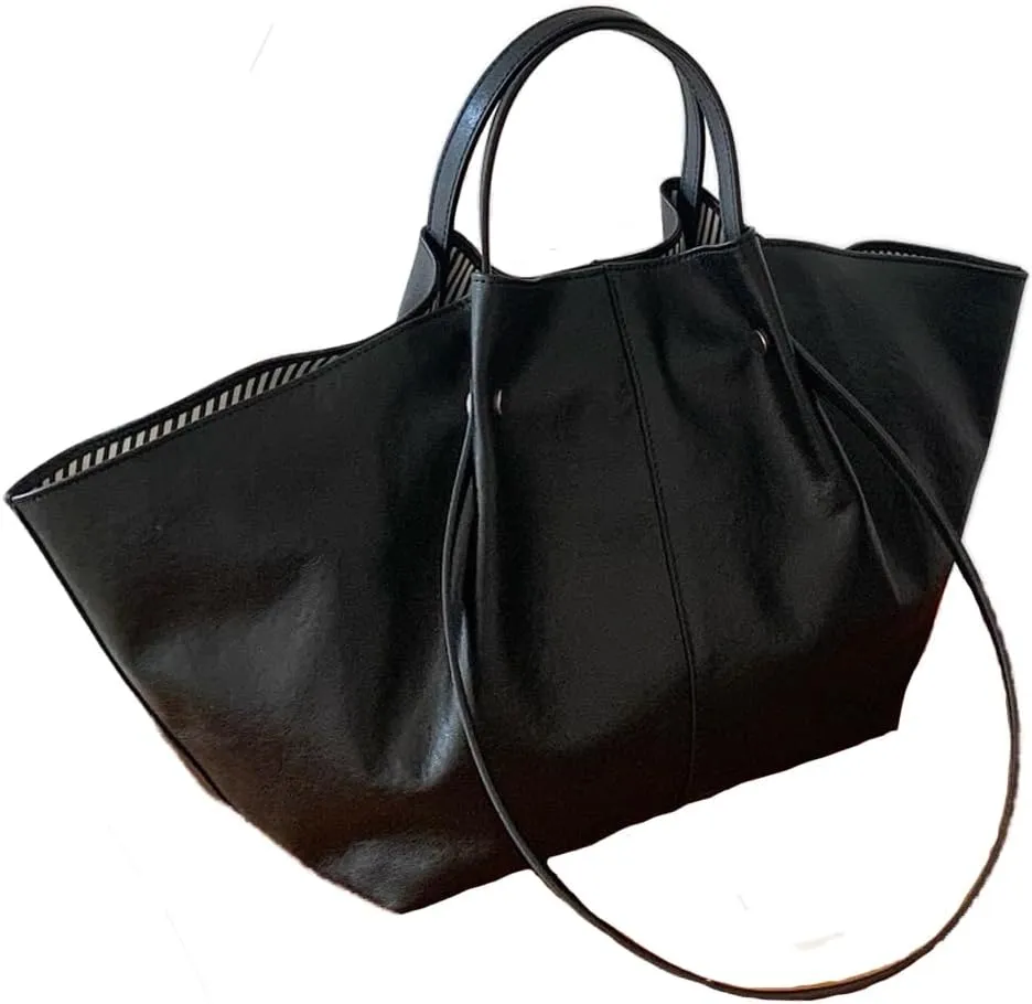 Genuine Leather Tote Bag for women,Casual Shoulder Hobo Purses,Large-capacity top handle Handbag.