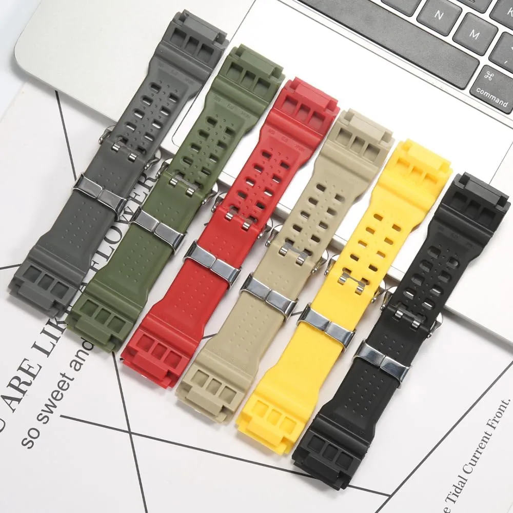 GG-1000 Resin Replacement Strap Compatible with Casio Master of G MUDMASTER GG-1000-1A3JF Mens GG-1000-1A5CR GG-1000-1A3J GWG-100-1A8JF Wristband Bracelet
