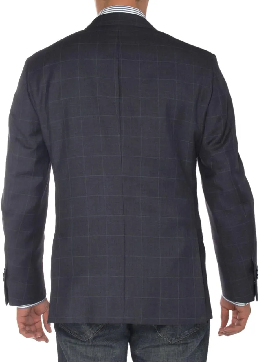 GN Luciano Men's 2 Button Modern Fit Suit Jacket Ticket Pocket Blazer Coat