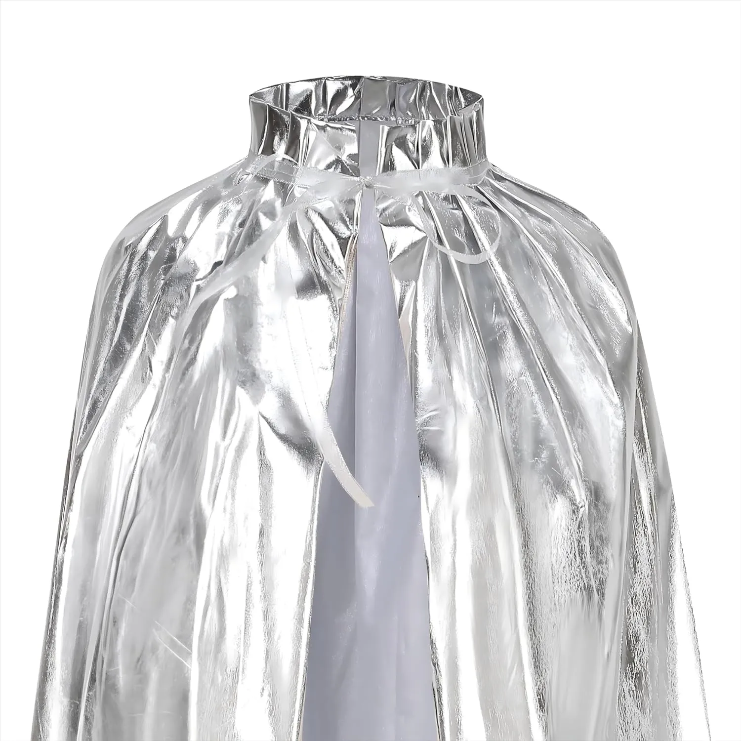 GRAJTCIN Unisex Adult Shiny Costume Cape for Halloween Mardi Gras St. Patrick's Day