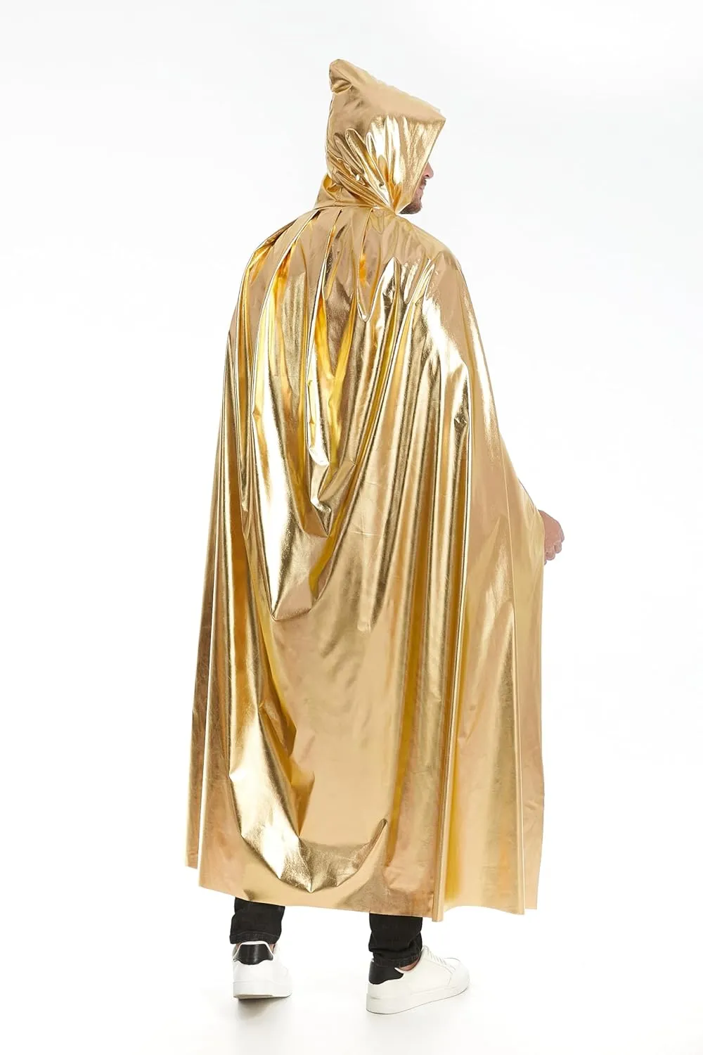 GRAJTCIN Unisex Adult Shiny Costume Cape for Halloween Mardi Gras St. Patrick's Day