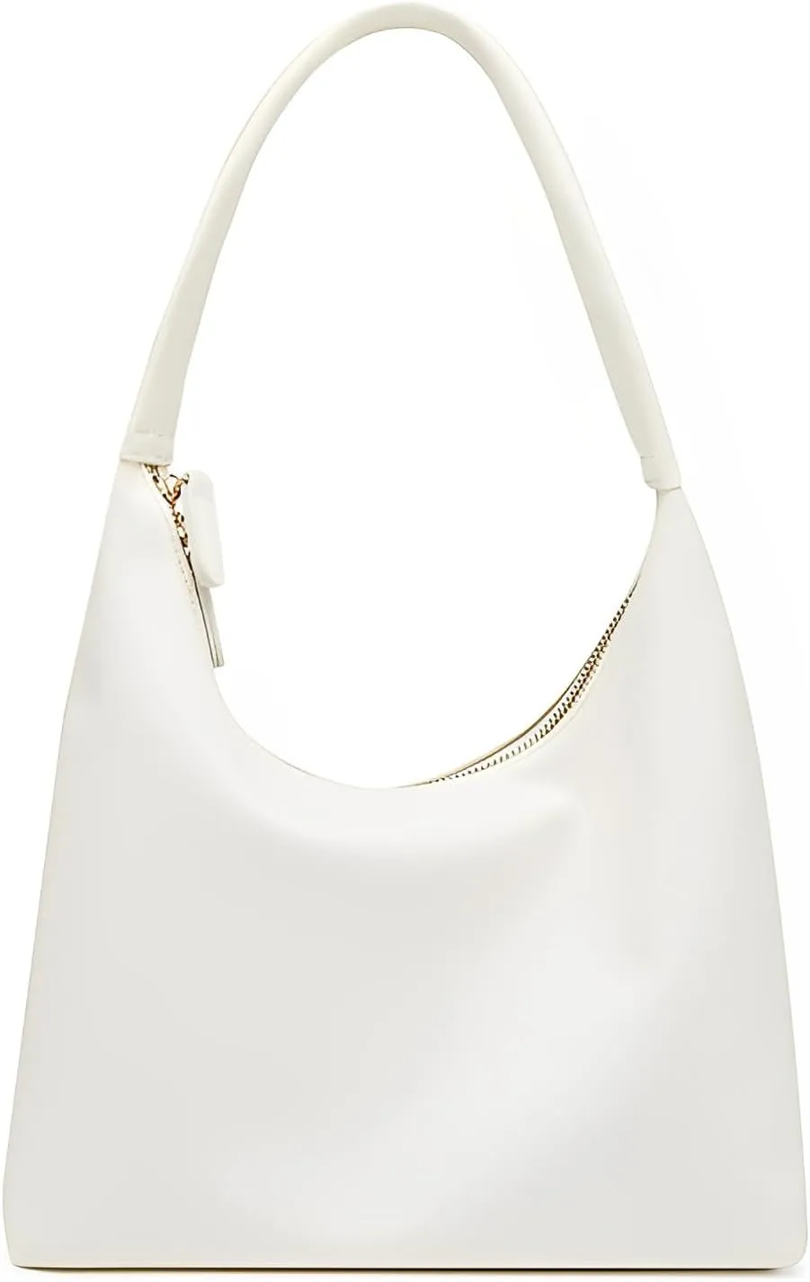 GRPKSSIB Leather Hobo Bags for Women Crescent Shoulder Bag Slouchy Tote Handbags Soft Underarm Purses