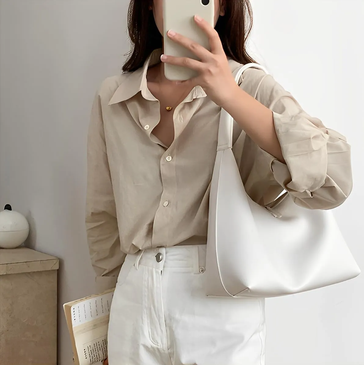 GRPKSSIB Leather Hobo Bags for Women Crescent Shoulder Bag Slouchy Tote Handbags Soft Underarm Purses