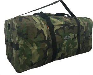 Heavy Duty Cargo Duffel Large Sport Gear Drum Set Equipment Hardware Travel Bag Rooftop Rack Bag (30" x 15" x 15", Camouflage)