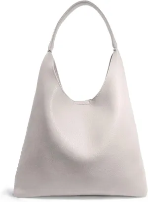 Hobo Bags for Women Soft Vegan Leather Shoulder Handbag Slouchy Tote Purses (Nude)