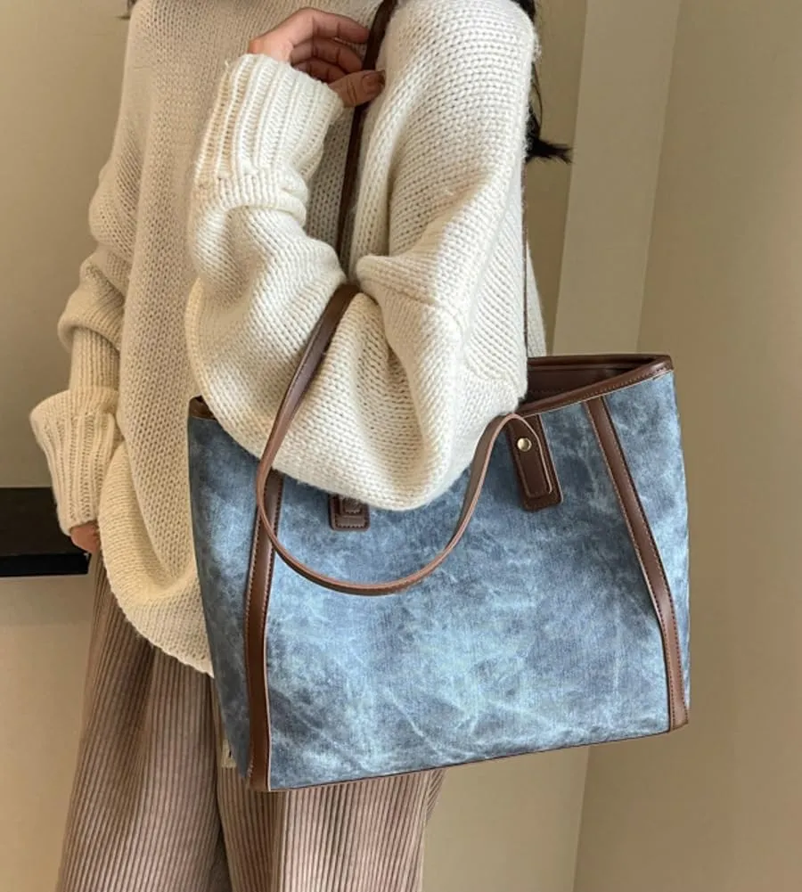 Hobo Purses for Women Soft PU Leather Tote Handbags Slouchy Hobo Bags Top Handle Shoulder Bag