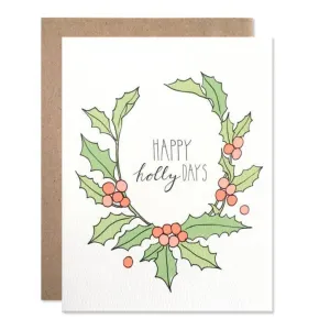 Holly Days Laurel Card Set (8 Pack)
