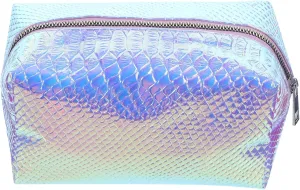 Holographic Make Up Bags Shiny Cosmetic Bag Travel Organizer Zipper Pouch Waterproof Lightweight for Women Carry Case