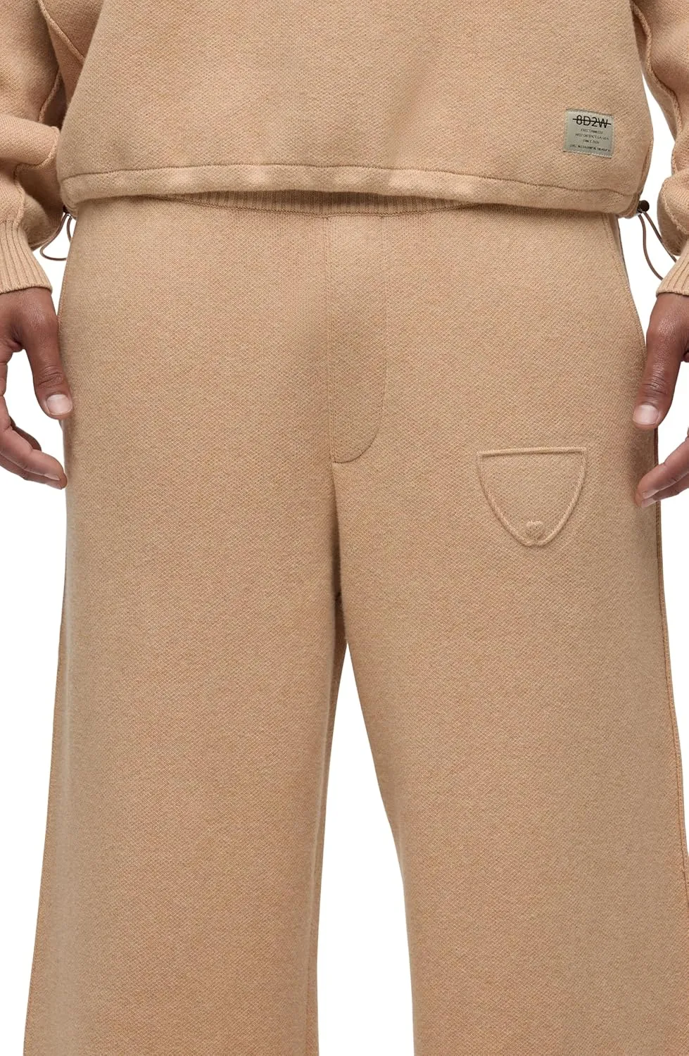 HUDSON Men's Jrue Relaxed Fit Wide Leg Knit Pant