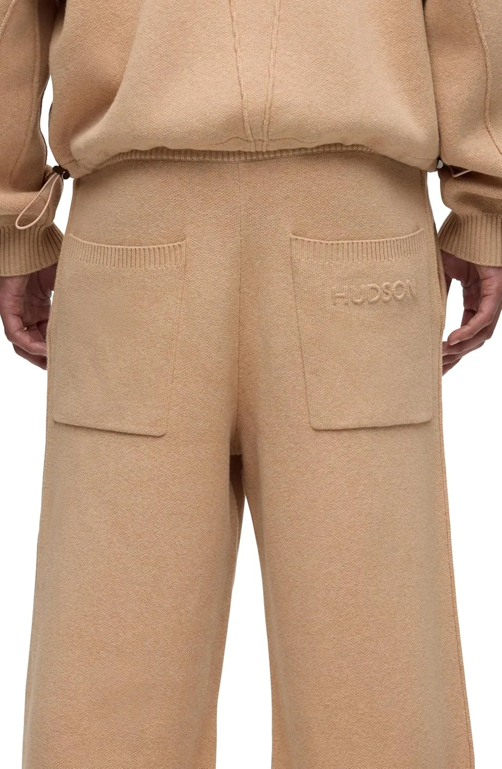 HUDSON Men's Jrue Relaxed Fit Wide Leg Knit Pant