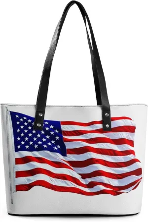 Independence Day Truck Women Soft Leather Handbags Tote Purses Shoulder Bucket Bags