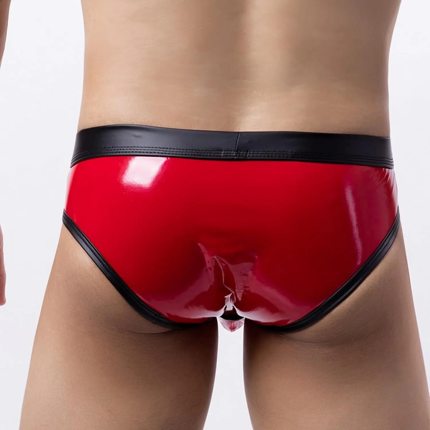 Jockstrap Men's Sexy Shiny Lingerie Underwear Low Waist Briefs G-Strings Thong