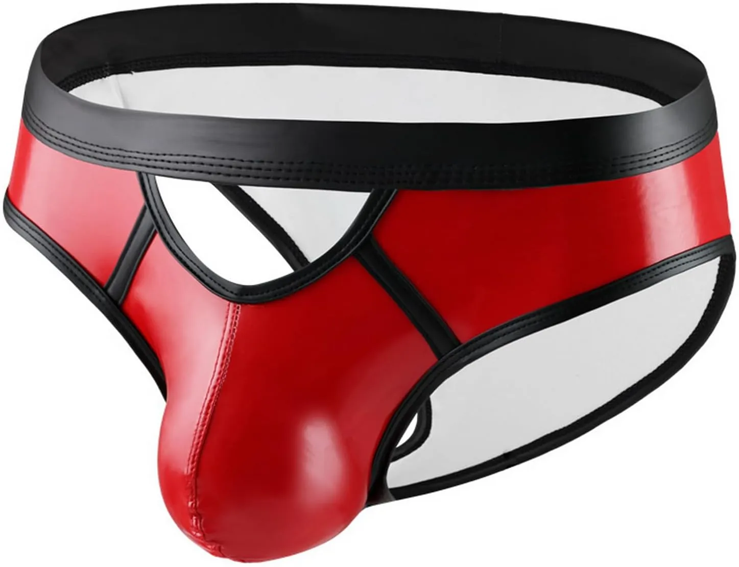 Jockstrap Men's Sexy Shiny Lingerie Underwear Low Waist Briefs G-Strings Thong