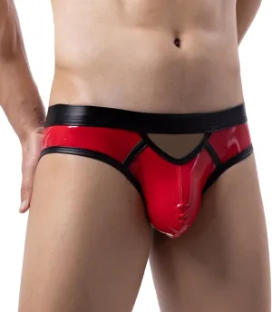 Jockstrap Men's Sexy Shiny Lingerie Underwear Low Waist Briefs G-Strings Thong