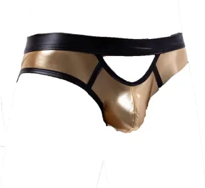 Jockstrap Men's Sexy Shiny Lingerie Underwear Low Waist Briefs G-Strings Thong