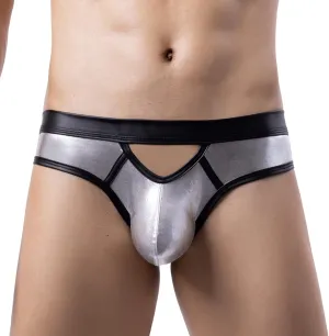 Jockstrap Men's Sexy Shiny Lingerie Underwear Low Waist Briefs G-Strings Thong