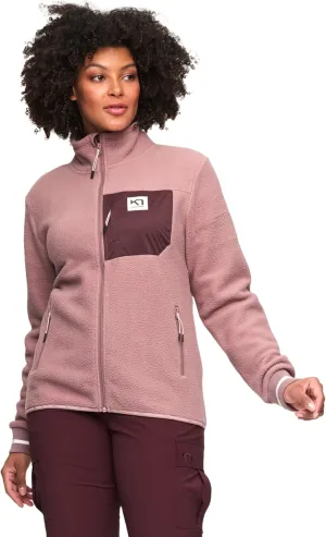 Kari Traa Rothe Women's Midlayer Coat - Soft Insulated Zip Up Fleece Jacket Relaxed Fit