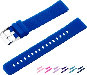 Kids Silicone Watch Band Replacement 16mm With Quick Release Pins for Women and Men - Rubber Strap