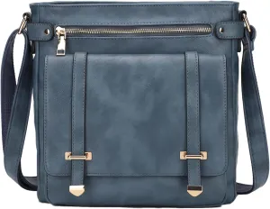 KL928 Crossbody Bags for Women Soft FAUX Leather Wallet Purses Adjustable Strap Medium Shoulder Handbags