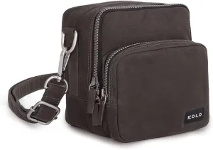 Kolo Carson Camera Bag for Polaroid Cameras, Light-Safe Film Storage, Strap, Black