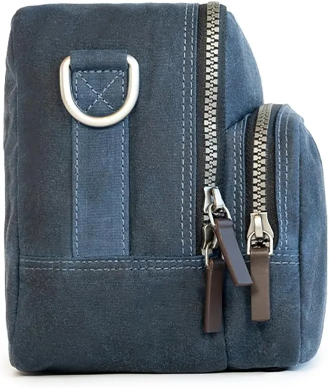 Kolo Carson Camera Bag for Polaroid Cameras, Light-Safe Film Storage, Strap, Navy